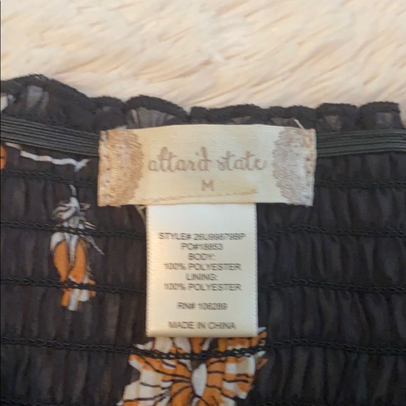 NWT Altar’d State Black Floral Dress - Picture 4 of 4